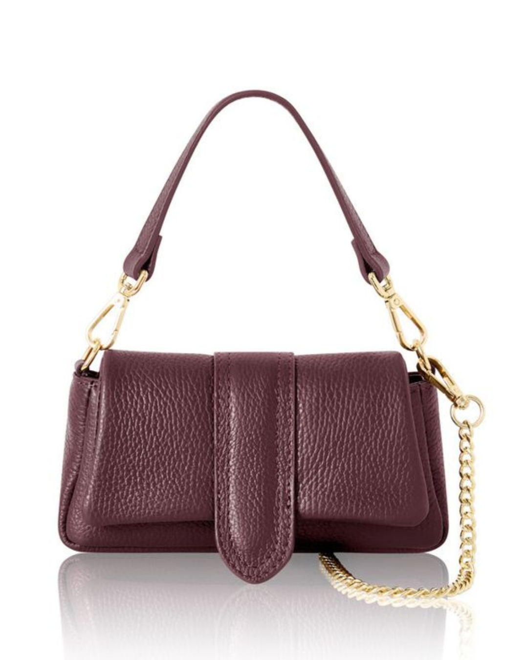 Plum Shoulder Cross Body Mini Bag