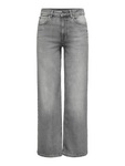 Madison Light Grey High Waist Wide Leg Jeans