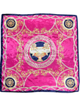 Fuchsia Lion Pattern Silk Touch Square Scarf