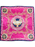 Pale Pink Lion Pattern Silk Touch Square Scarf