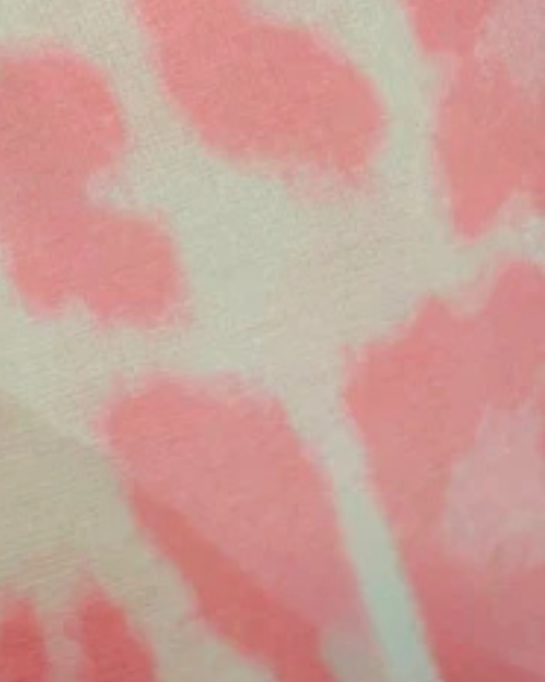 Coral Leopard Cashmere Blend Layering Top