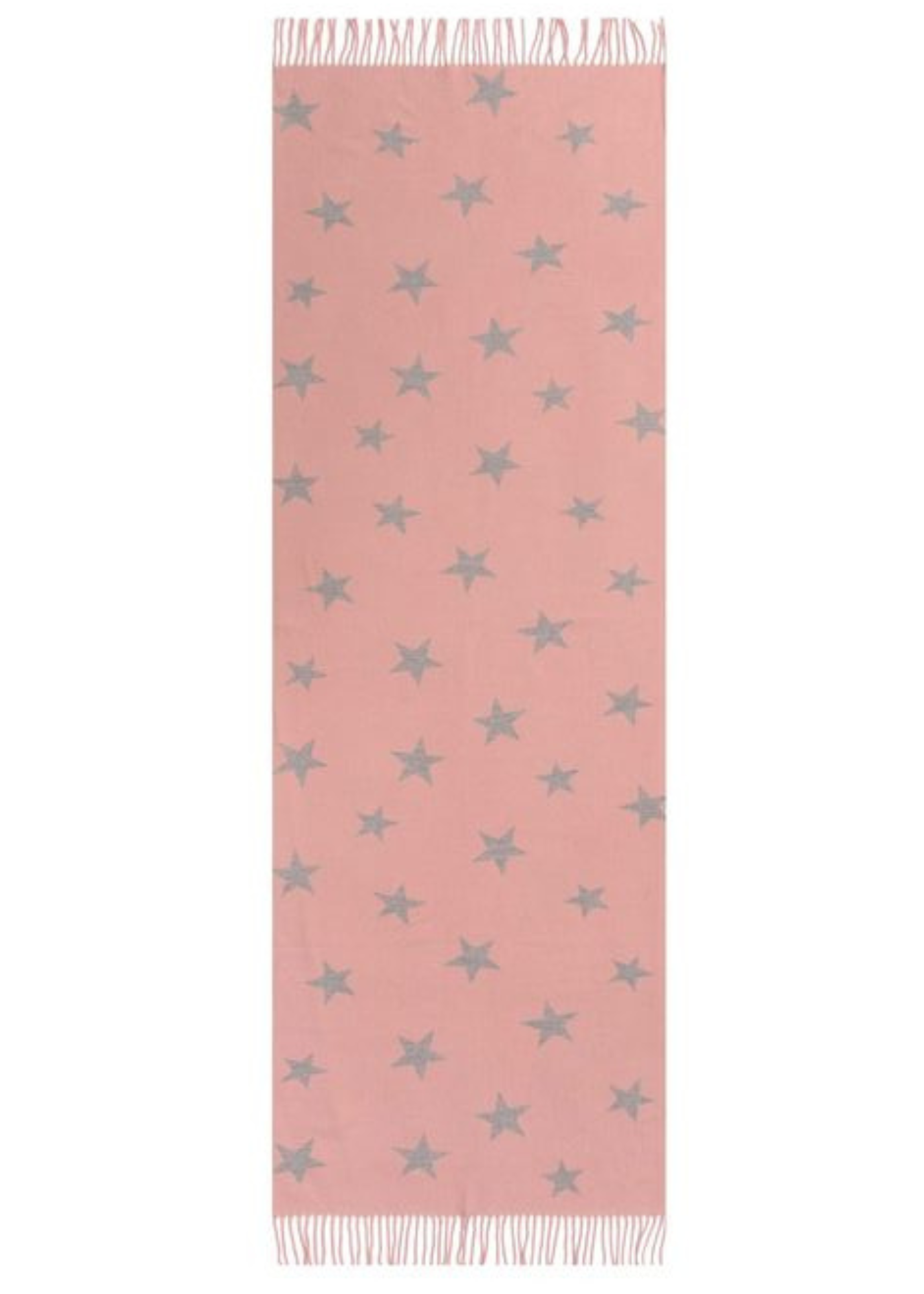Pink/Grey Star Print Scarf