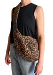 Leopard Print Large Sling Bag