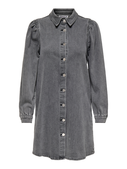 Alma Blue Denim Shirt Dress