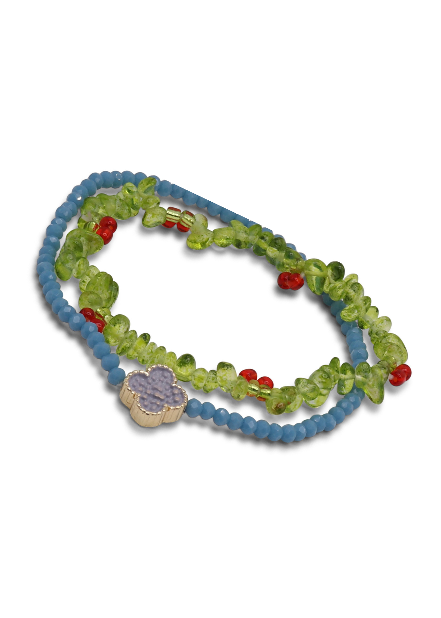 Blue/Green Louise Beaded Bracelets