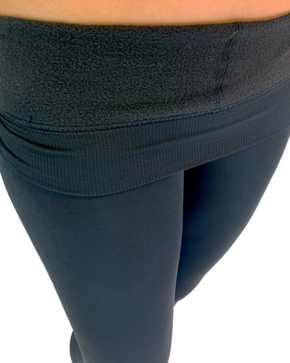 Black Fleece Lined Tights