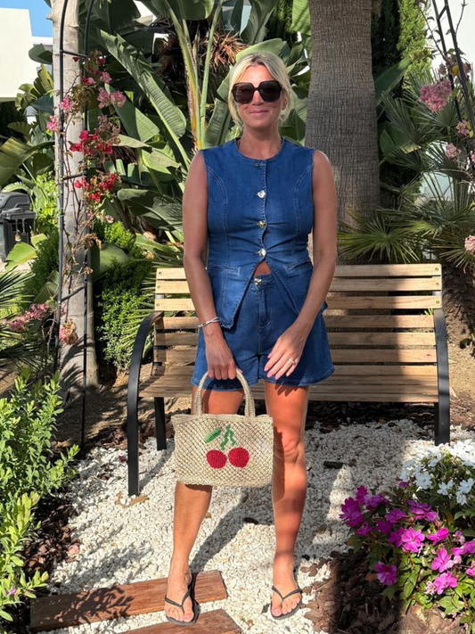 Denim Shorts Co Ord