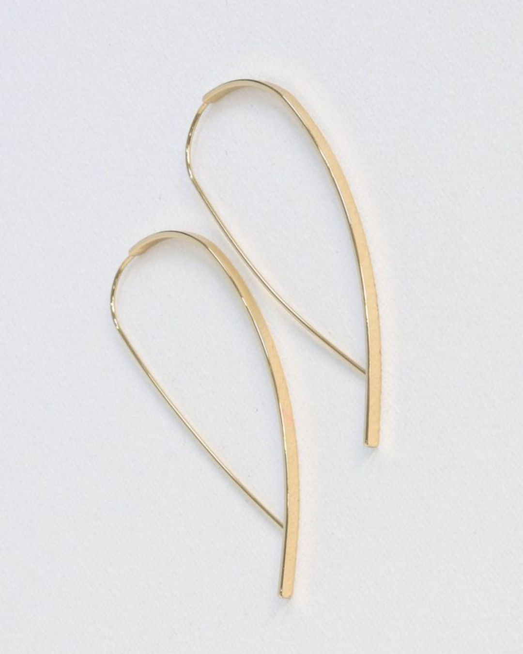 Gold Ingrid Pull Trough Earrings