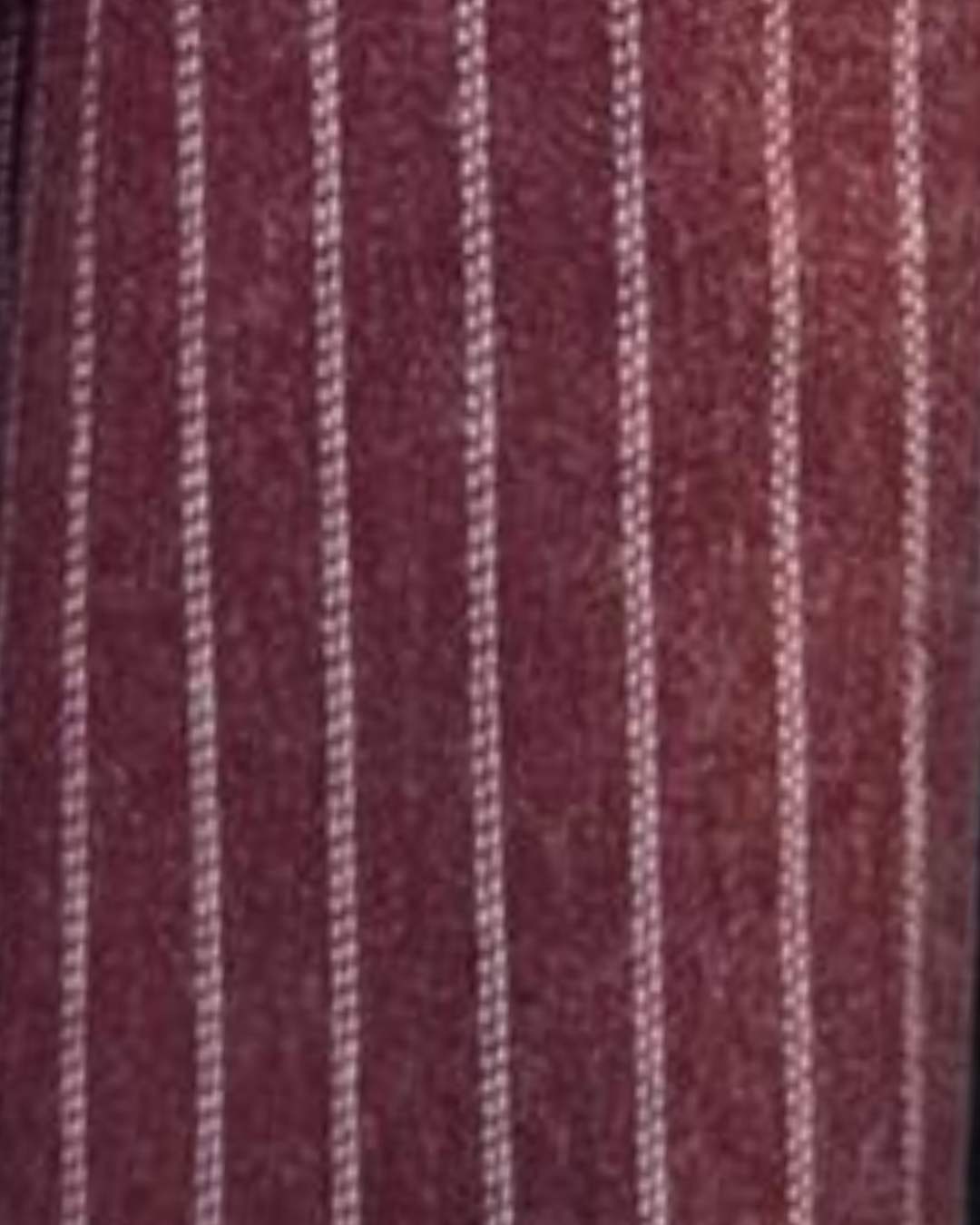 Burgundy Oversized Pinstripe Blazer