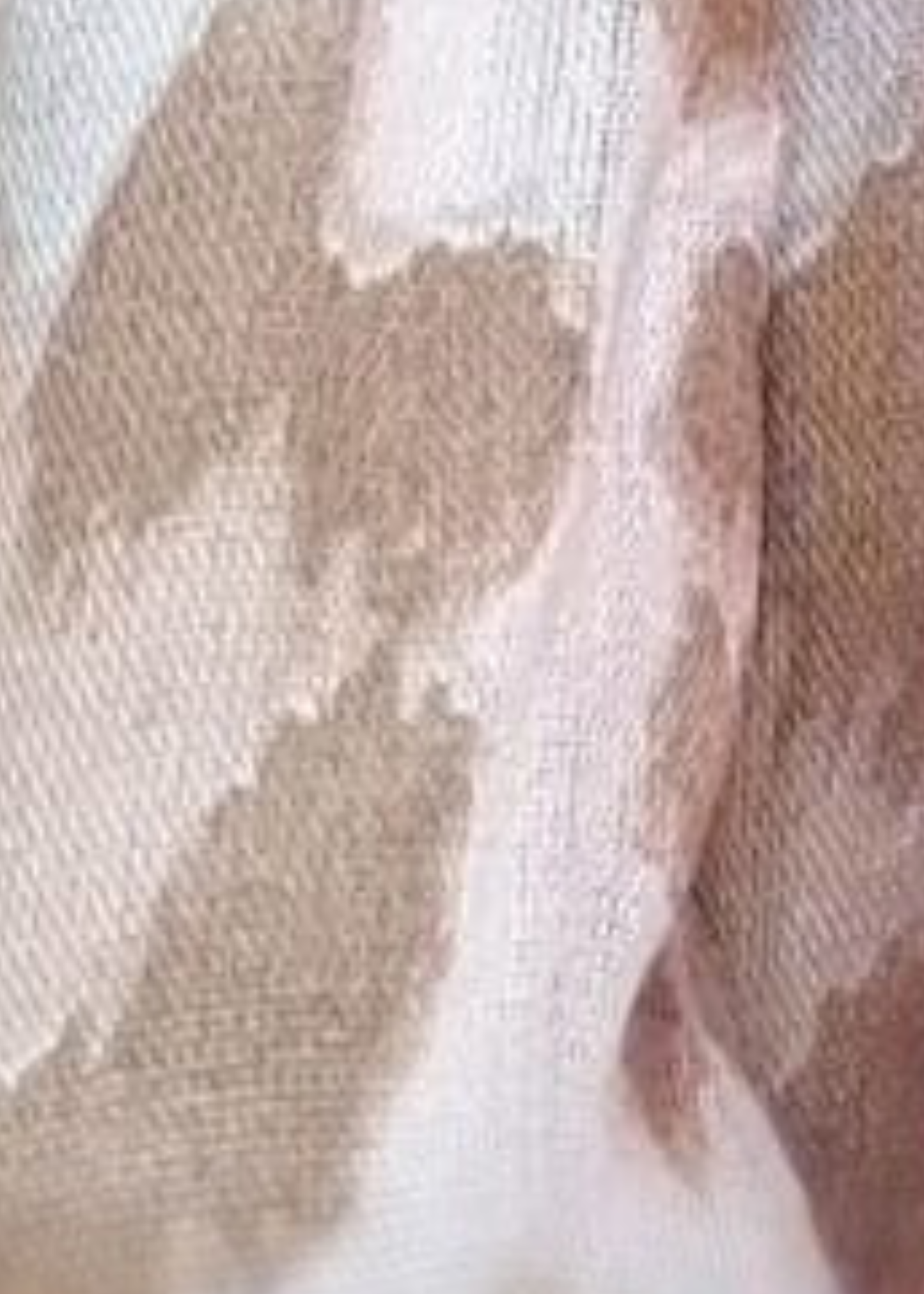 Khaki/Orange Leopard Frill Sleeve Blouse