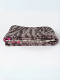 Grey/Fuchsia Tiger & Leopard Scarf