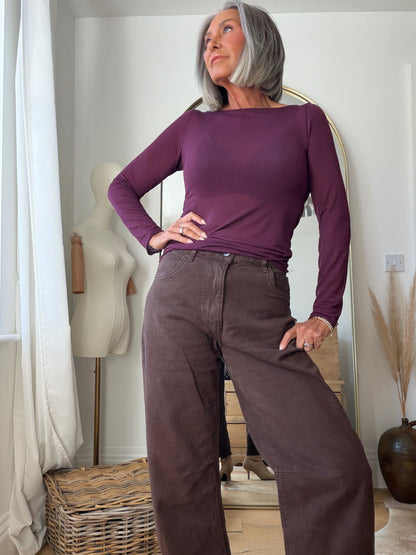 Cashmere Blend L/Sleeve Layering Top | 12 Colours