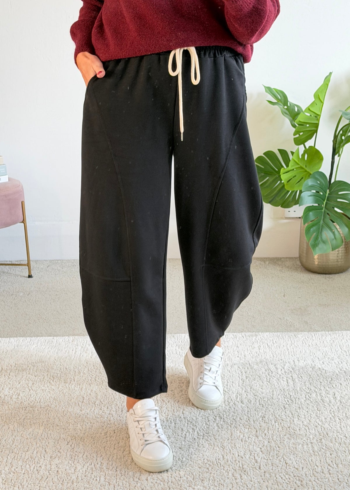 Black Barrel Joggers