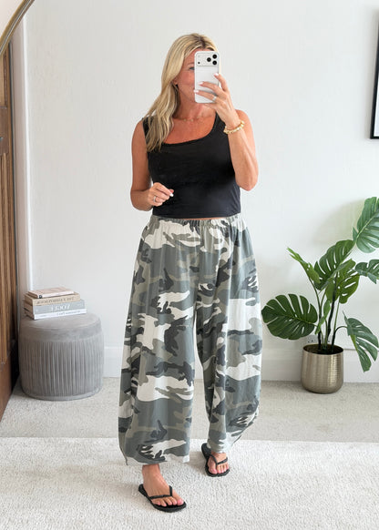 Leopard Print Cocoon Trousers