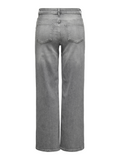 Madison Light Grey High Waist Wide Leg Jeans