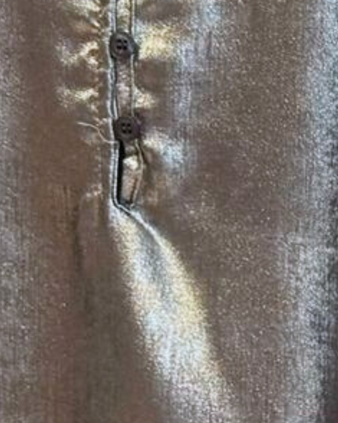 Silver Metallic Ruffle Neck Blouse PRE ORDER