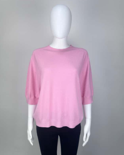 Baby Blue 3/4 Sleeve Lightweight Jumper