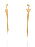 NEW Gold Celena Star Dangle Earrings