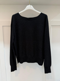 Black Glitter Jumper