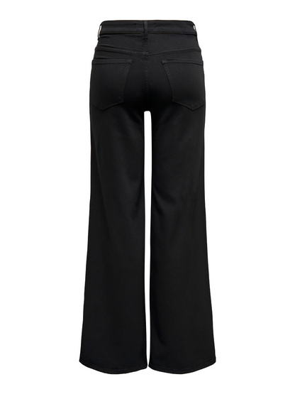Madison Medium Blue High Waist Wide Leg Jeans