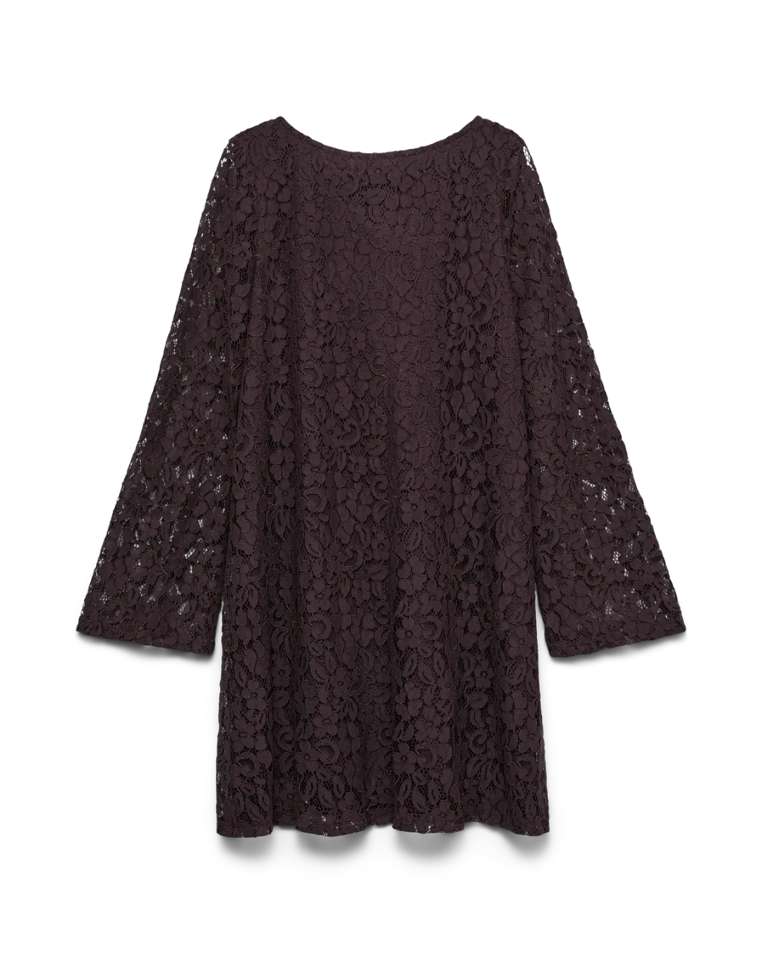 Uma Brown Fudge Lace Bow Back Dress