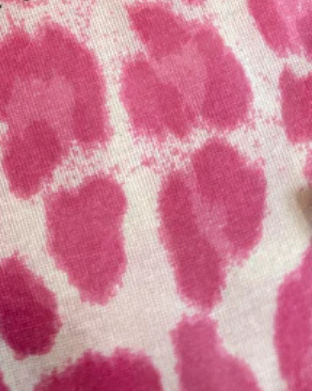 Coral Leopard Cashmere Blend Layering Top