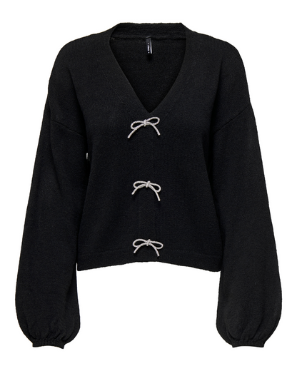 Donna Sparkly Bow Jumper
