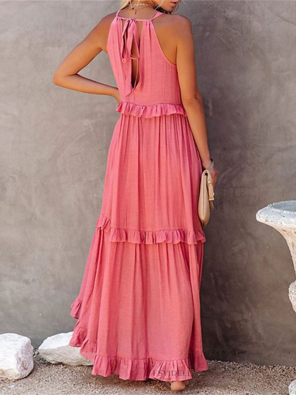 Navy Chloe Boho Maxi Dress