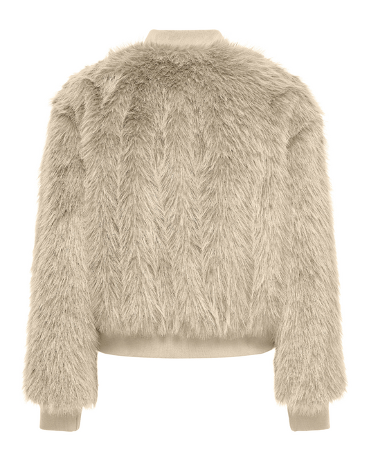 Manny Stone Faux Fur Bomber Jacket