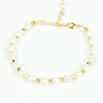 Pearl Gold Bead Necklace