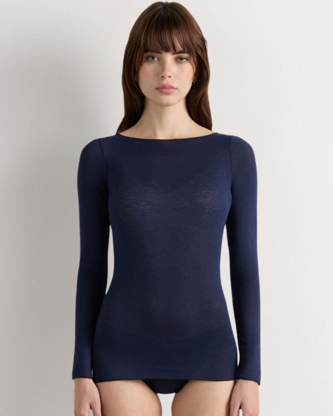 Cashmere Blend L/Sleeve Layering Top
