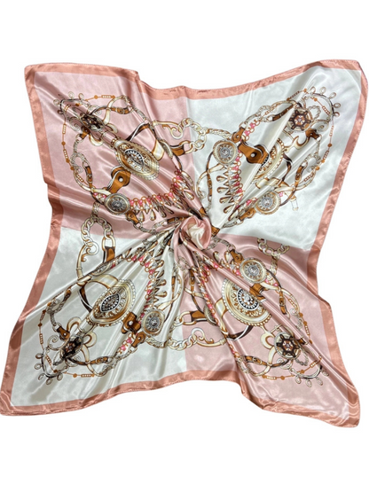 Blue Jewellery Silk Touch Square Scarf