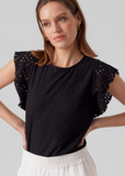 Ibiza Blue Broderie Anglaise Top