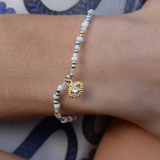 Evil Eye White/Silver Bracelet