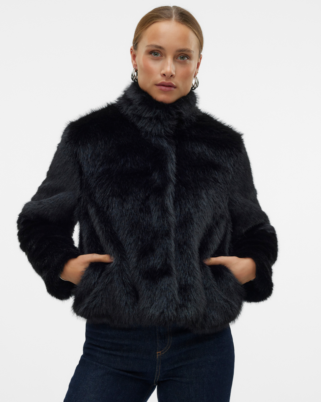 Chocolate Monroe Faux Fur Jacket