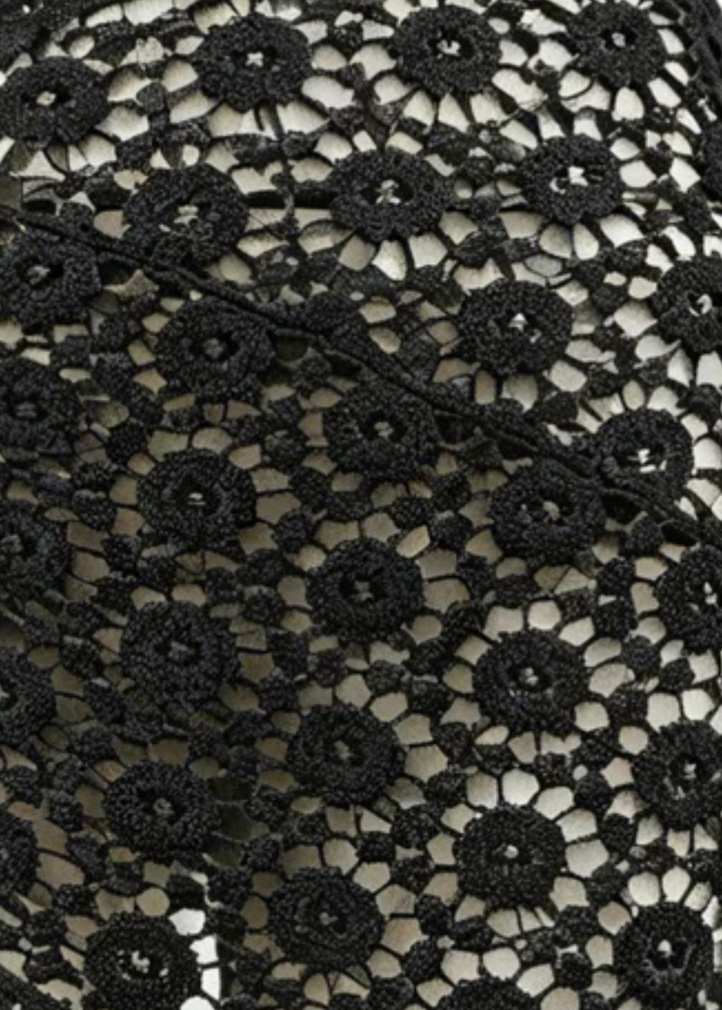 Chocolate Floral Crochet Wrap Sarong/Scarf