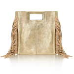 Silver Fringed Cross Body Bag