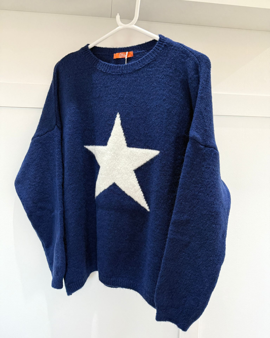 Cobalt/White Star Jumper