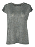 Ava Black/Silver Lurex Glitter Top