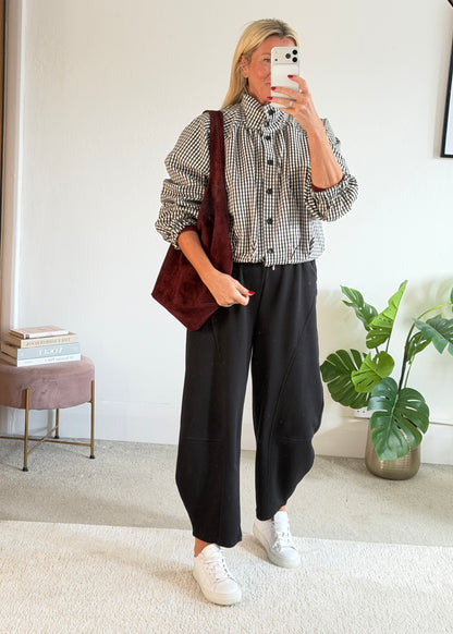 Black Barrel Joggers