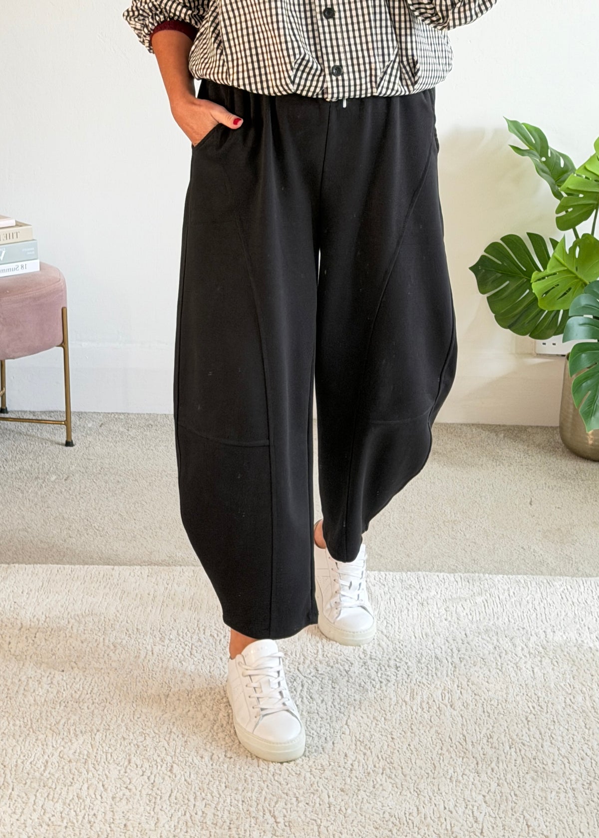 Black Barrel Joggers