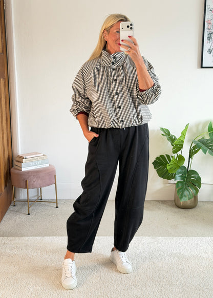 Black Barrel Joggers