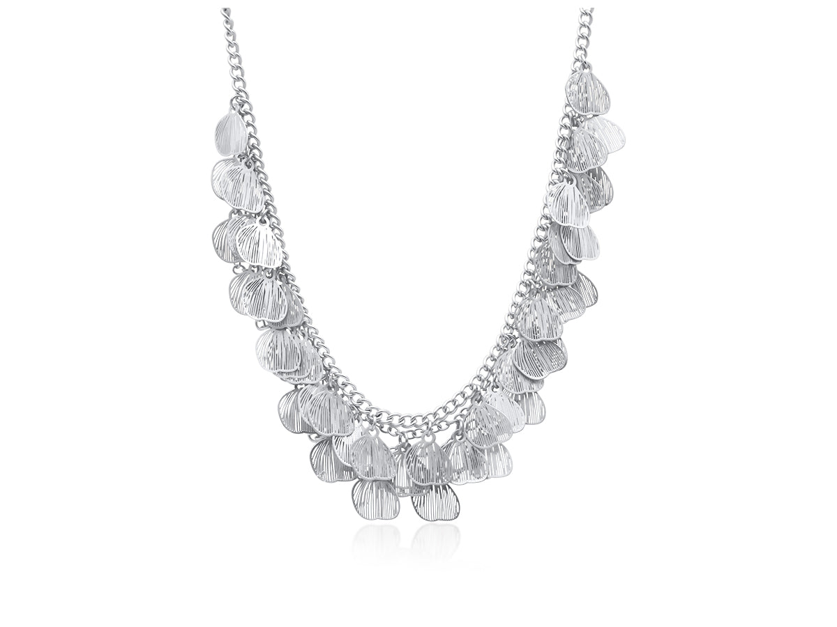 Gold Livia Petal Blossom Statement Necklace