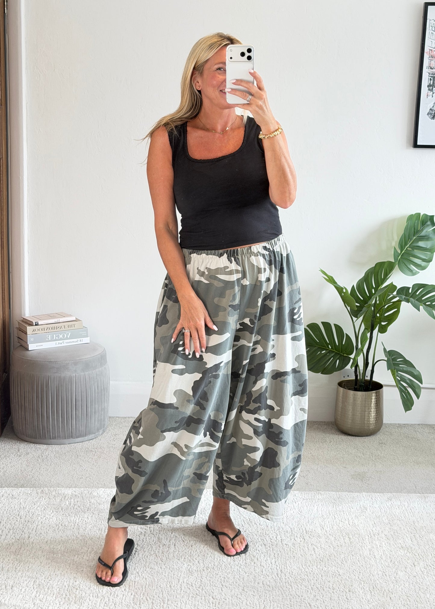 Leopard Print Cocoon Trousers