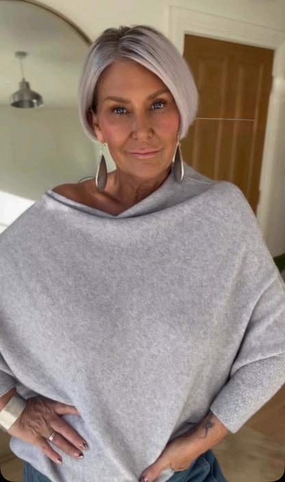 Asymmetric Batwing Jumper | Lots of Colours