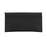 Burgundy Leather Envelope Clutch Bag