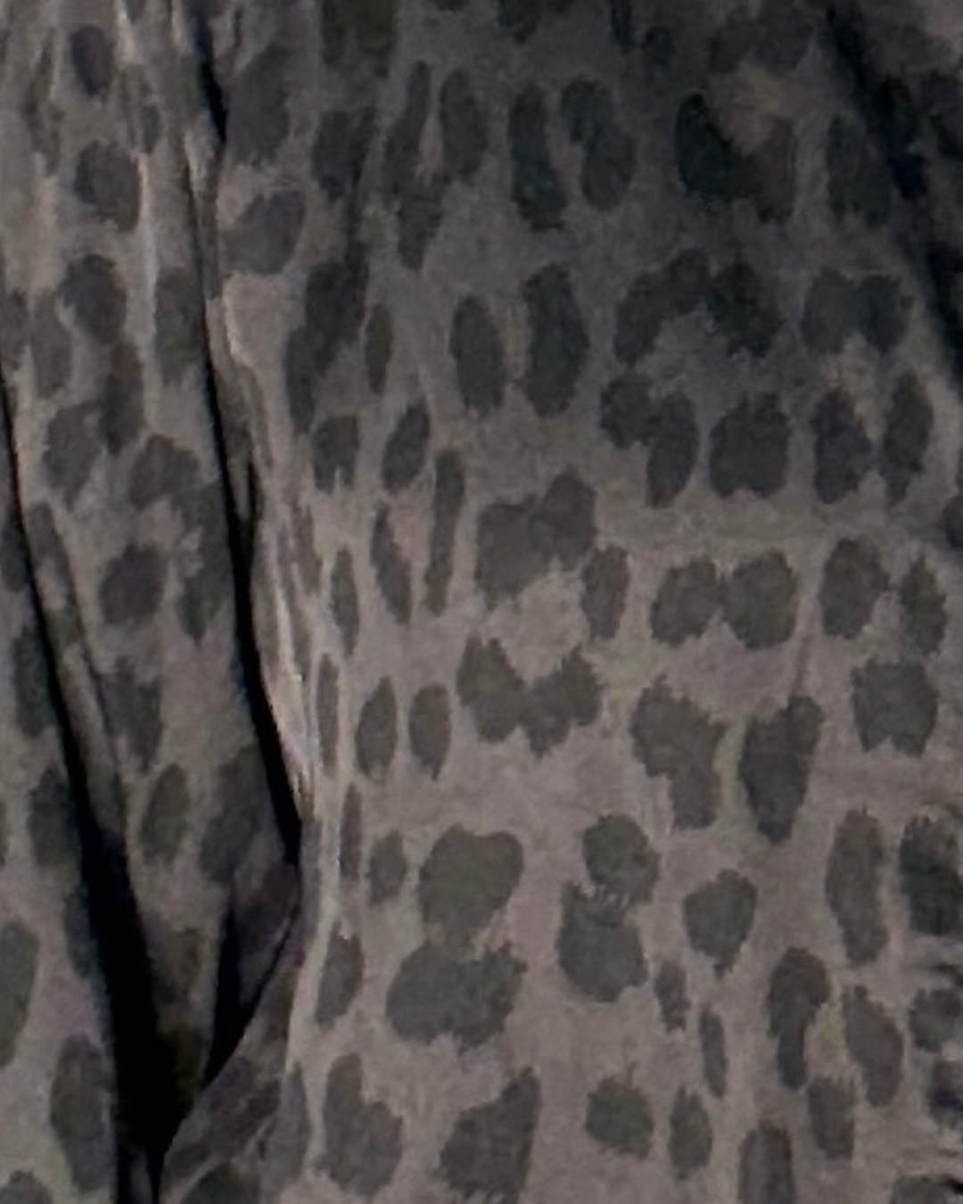 Dark Chocolate Leopard Silk Mix Bomber Jacket