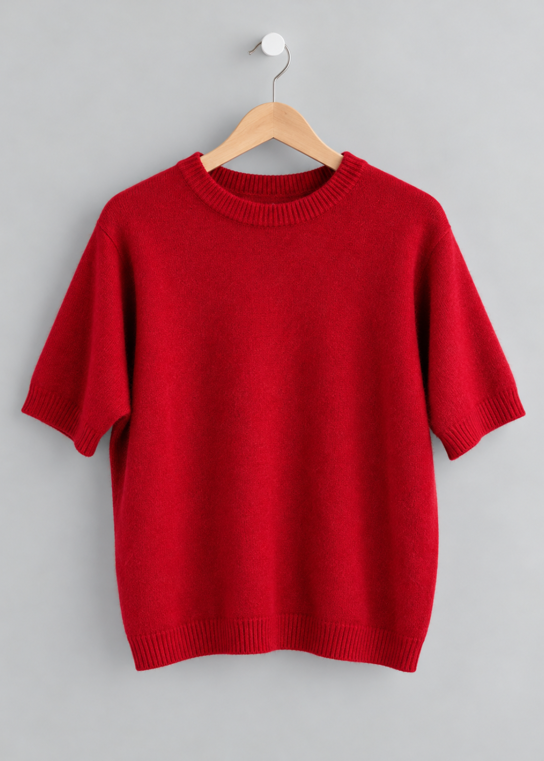 Black S/S Alpaca Mix Jumper