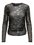 Erica Silver/Grey Foil L/S Top