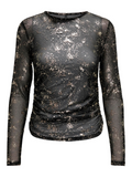 Erica Silver/Grey Foil L/S Top